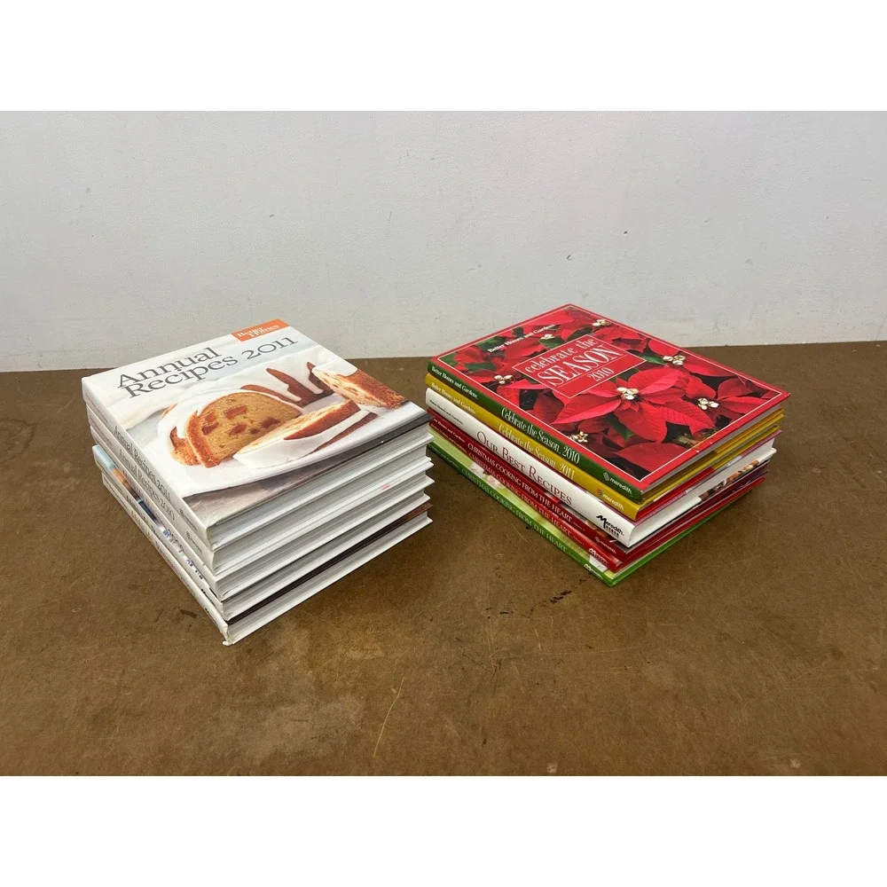 Better Homes and Gardens Hardback Recipe Books x11 Annual Christmas Cooking Lot